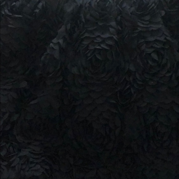 Textured Floral Black Skirt - Picture 3 of 4